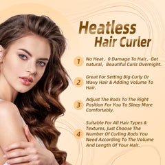 Luckybear three-piece set—versatile for voluminous morning curls across hair types.