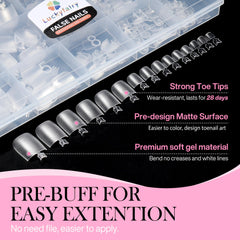 Luckyfairy flat no curve design reduces air bubbles during application.
