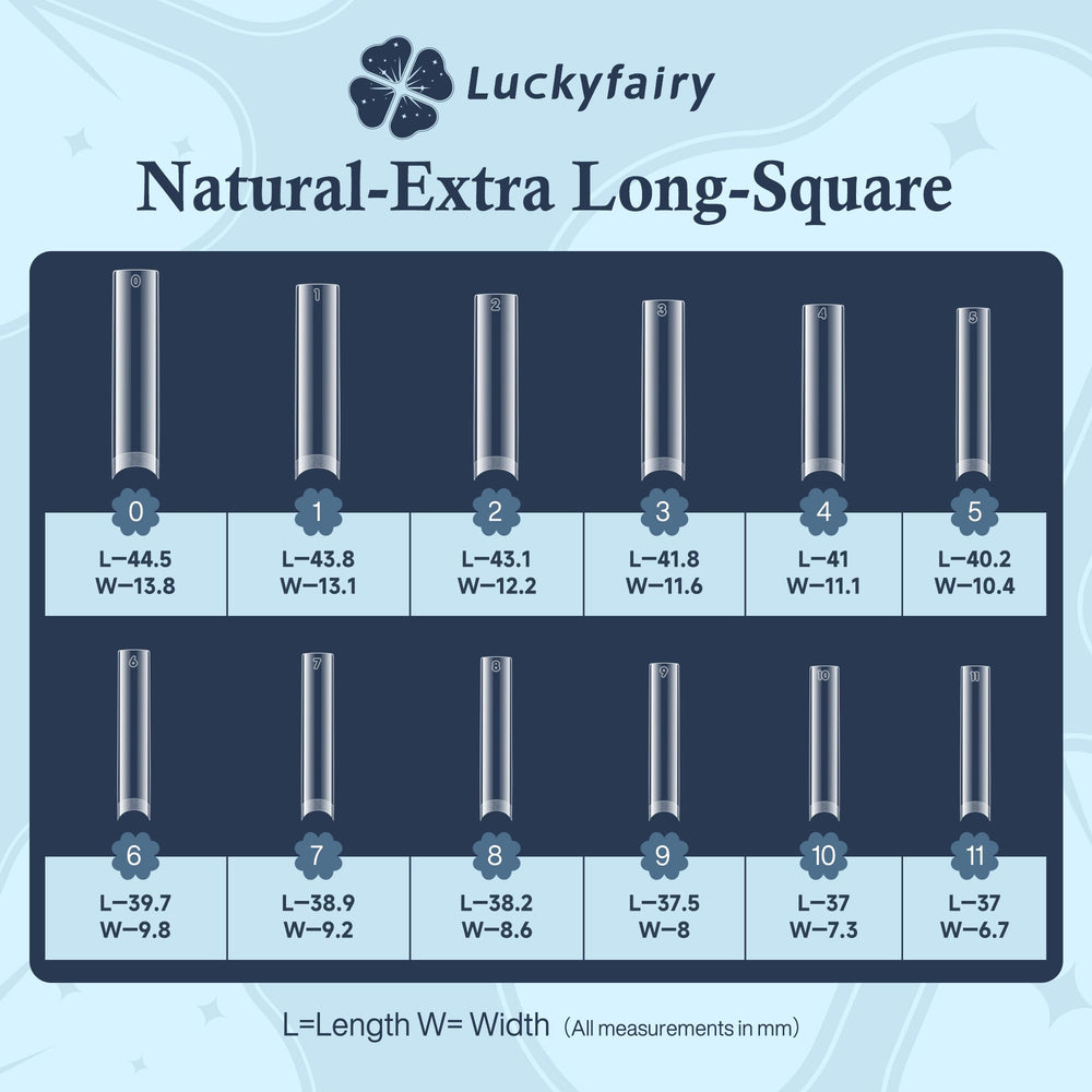 Luckyfairy tips compatible with polish, dip, and acrylic for versatile nail art