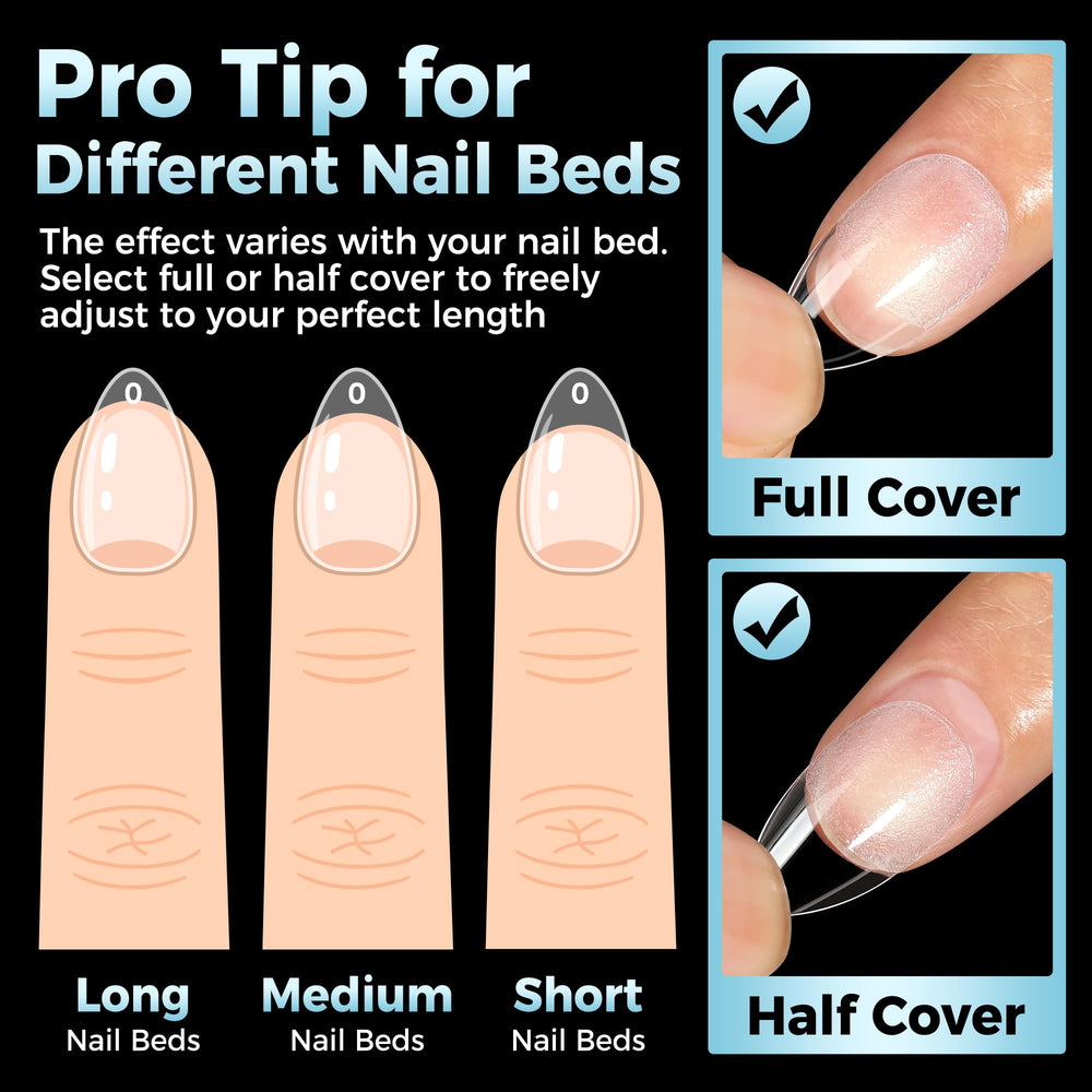 Luckyfairy tips suit gel, acrylic, or dip systems for versatile nail art