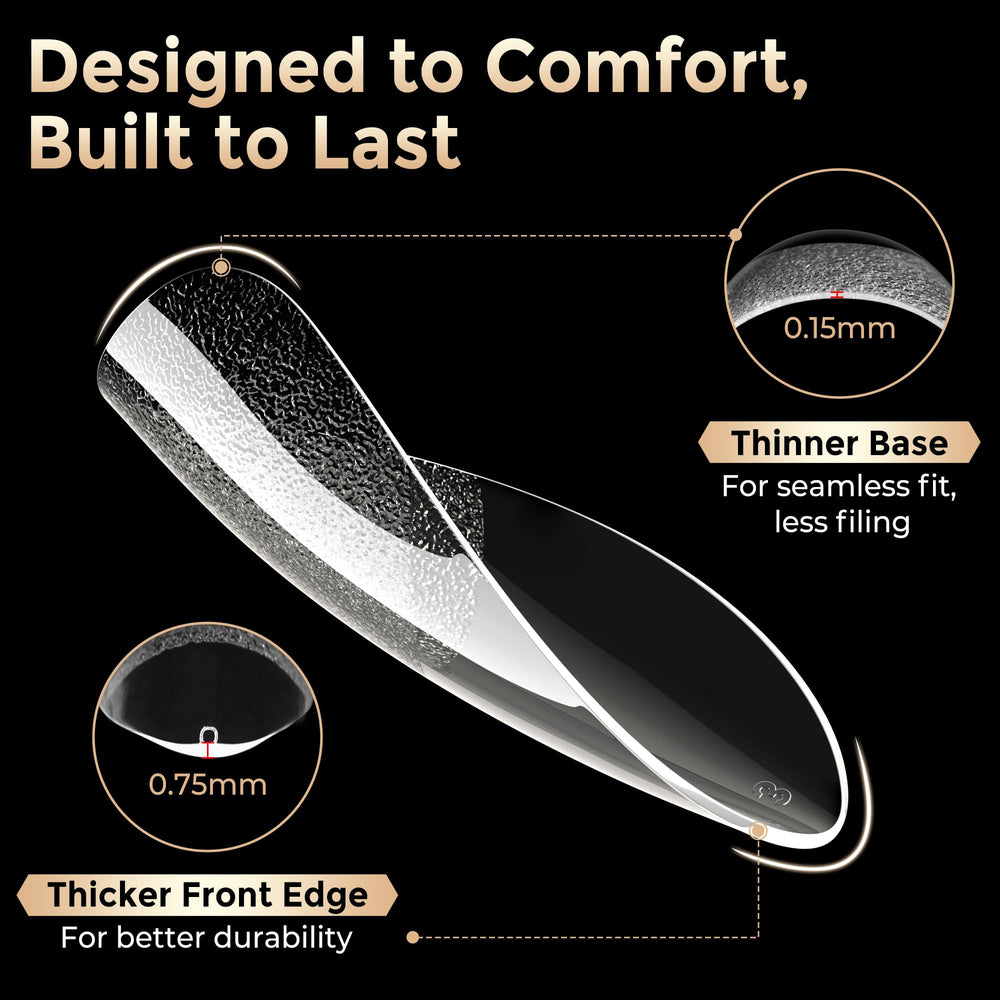Luckyfairy strong toughness ductility nail tips resist bending for everyday tasks.