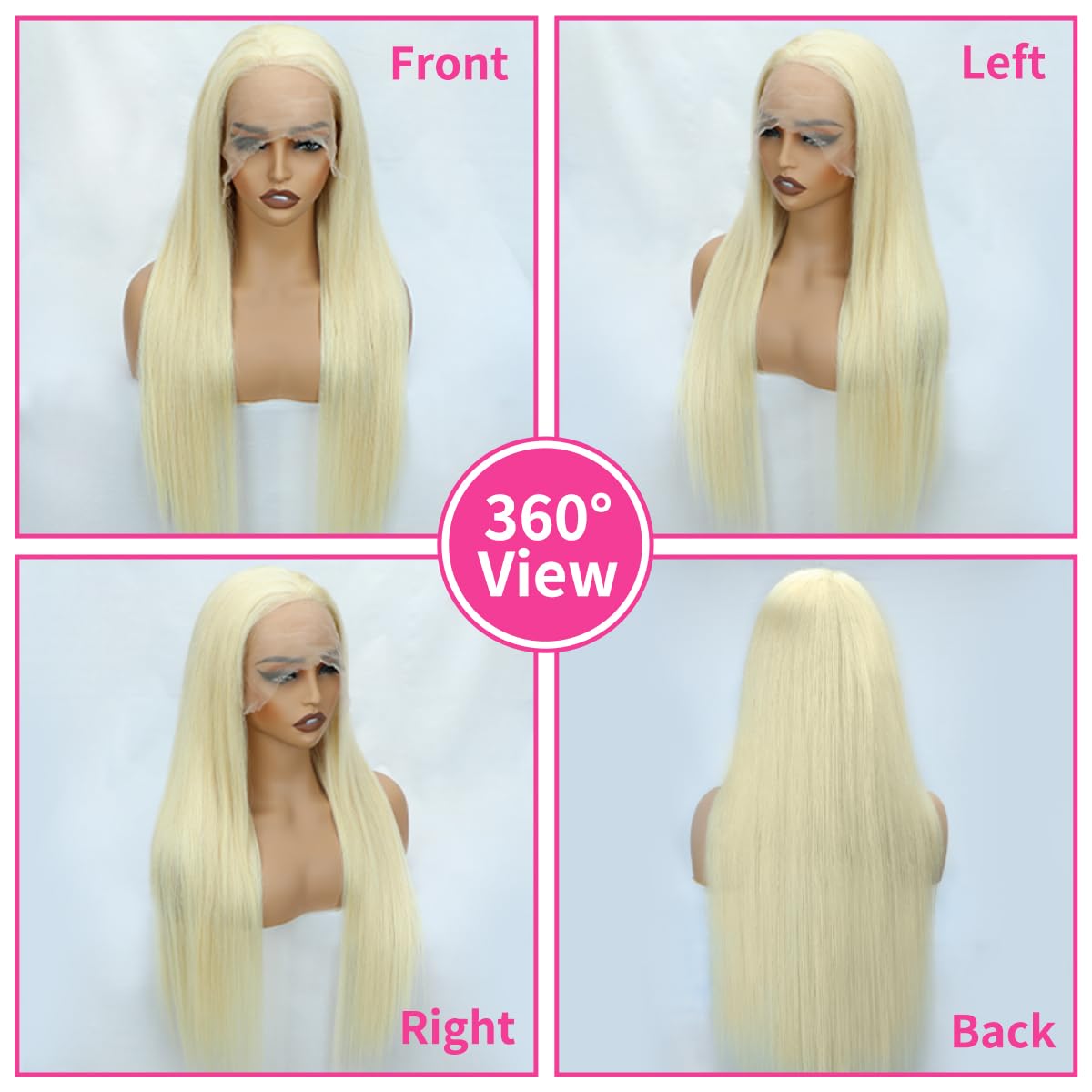 LUCLUEME 613 lace-front wig 13x4 parting options side or middle