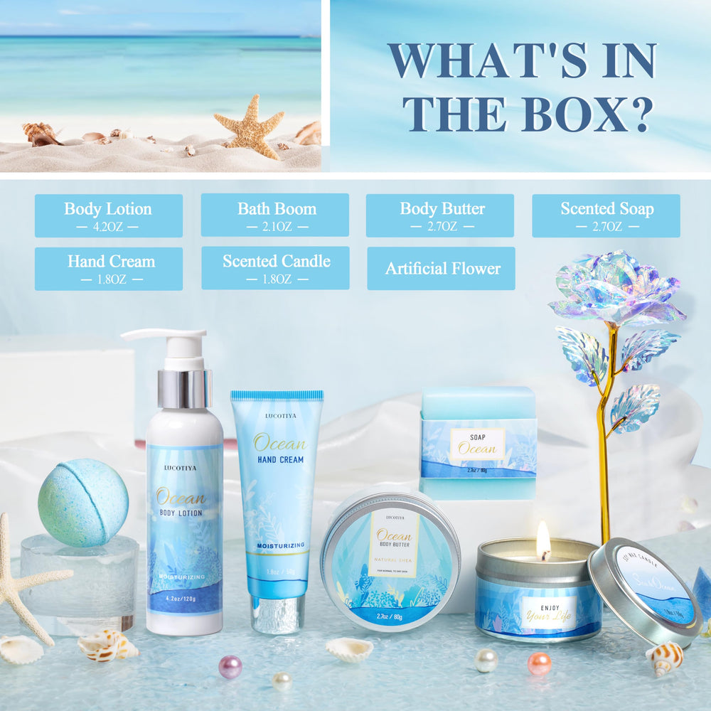 LUCOTIYA gift-basket-presenting delivers an elegant, ready-to-gift self-care experience.