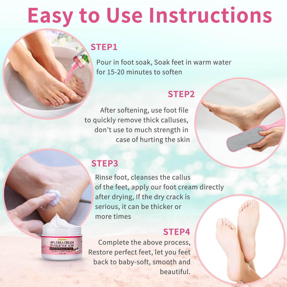 LUCOTIYA Pedicure Kit gift-ready packaging display