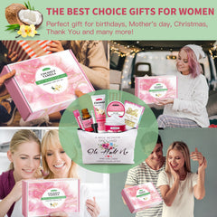 LUCOTIYA travel-size spa gift set bag—compact travel companion for on-the-go pampering.
