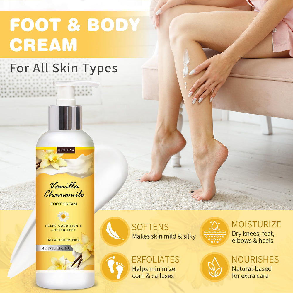 LUCOTIYA urea foot cream moisturizes dry heels and cracked skin