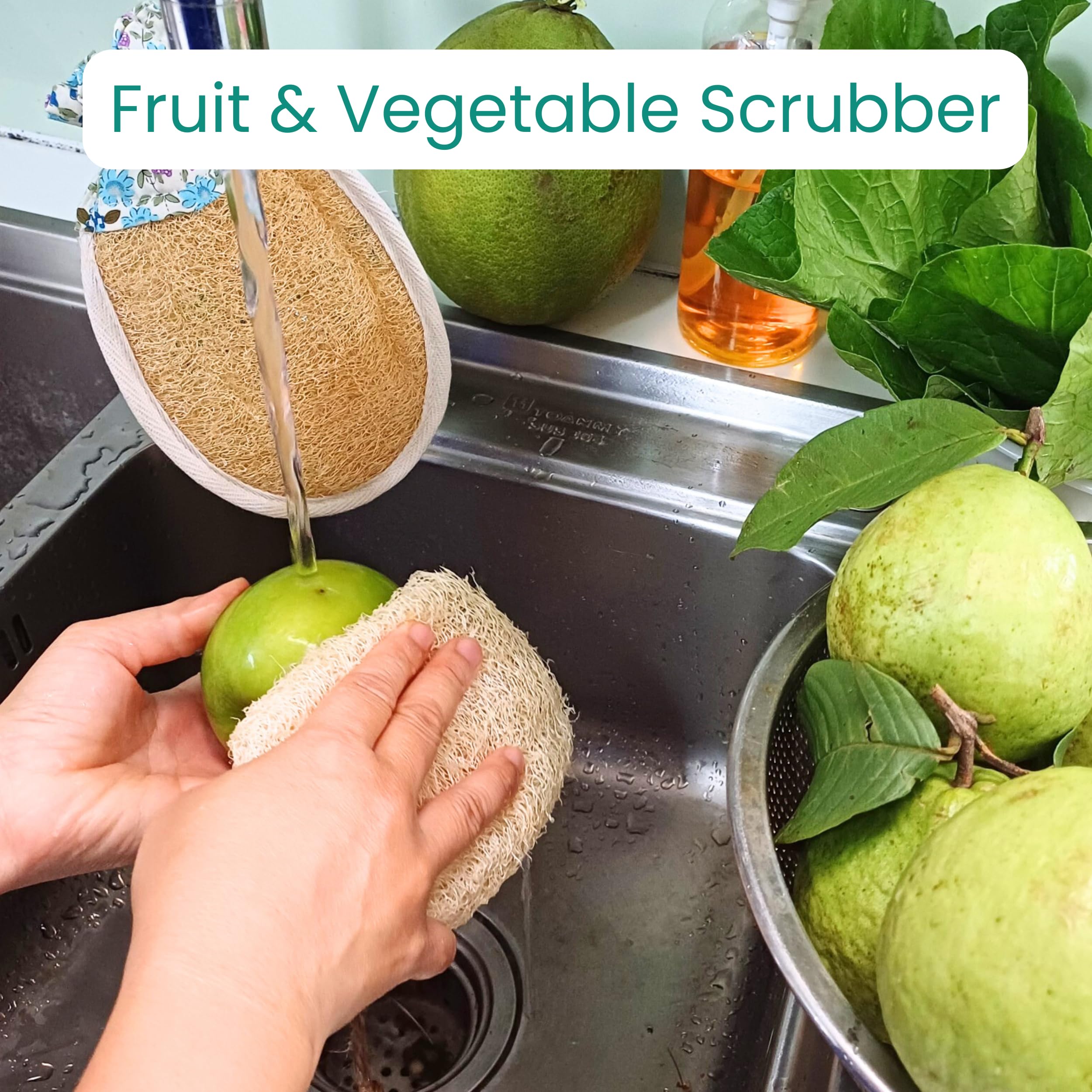 LUFAFY loofah back scrub image demonstrates body exfoliation benefit