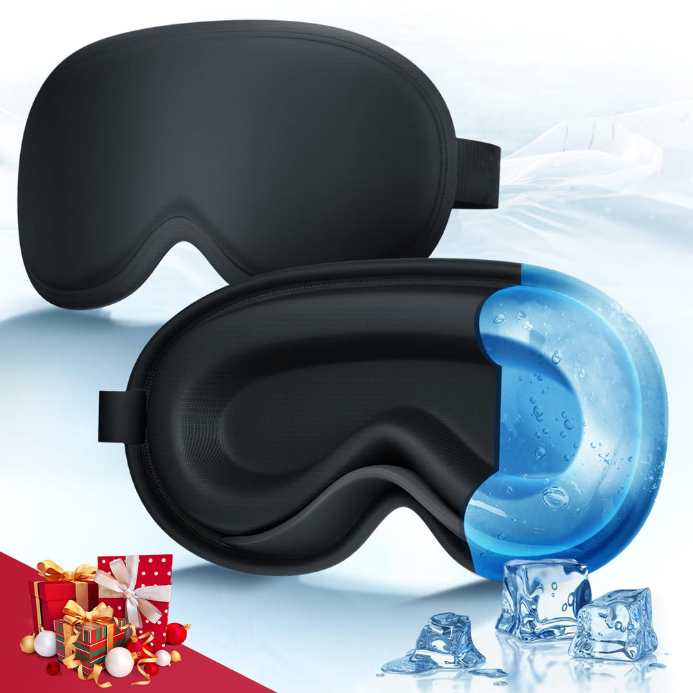 Luguiic 3D Cooling Gel Eye Mask close-up showing gel contour