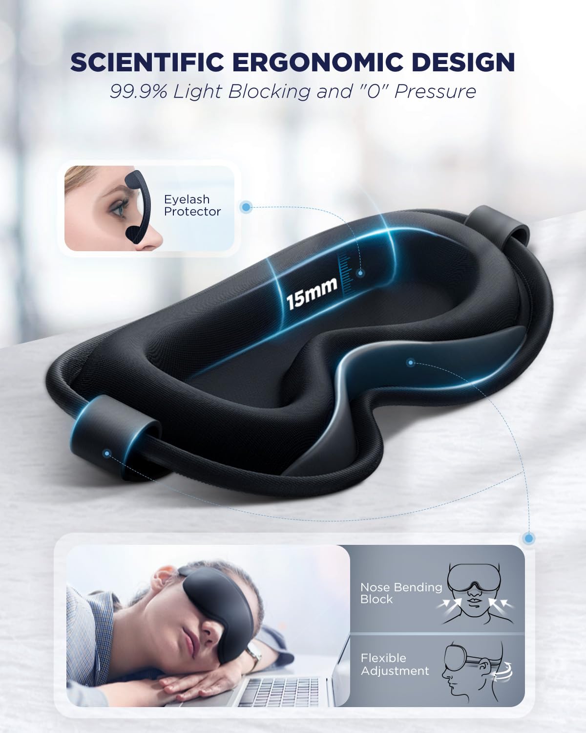 Luguiic nasal-bridge detail with soft cotton padding