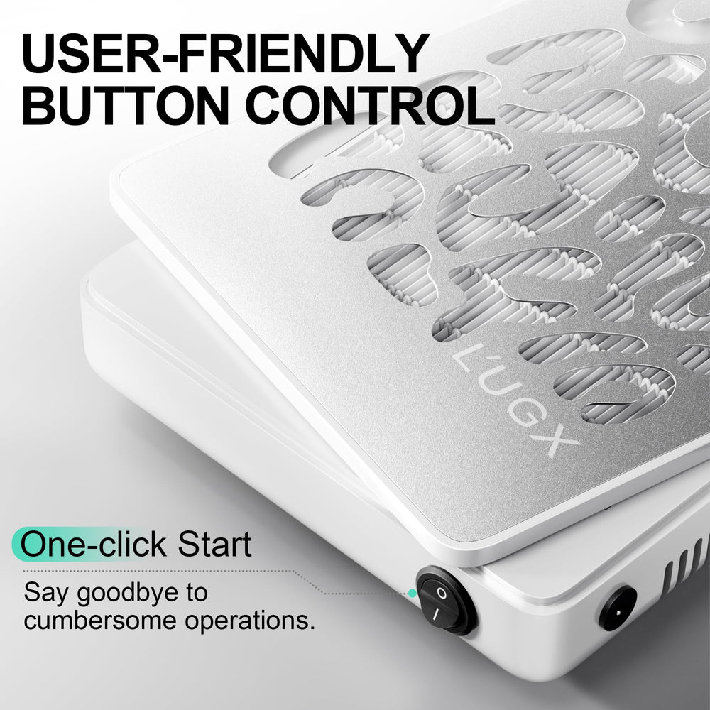 L'UGX packaging shows included components for quick setup.