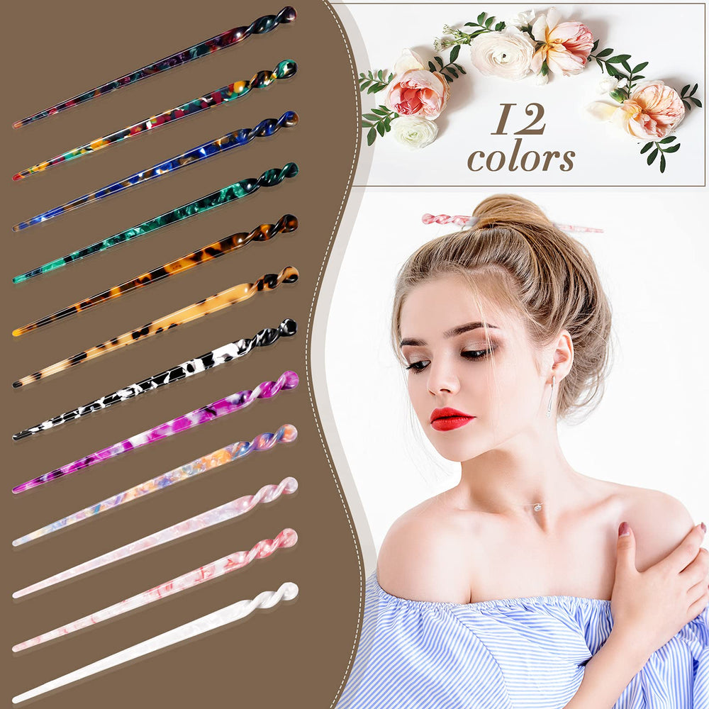Luinabio disk hair sticks sleek design for secure hairstyles.