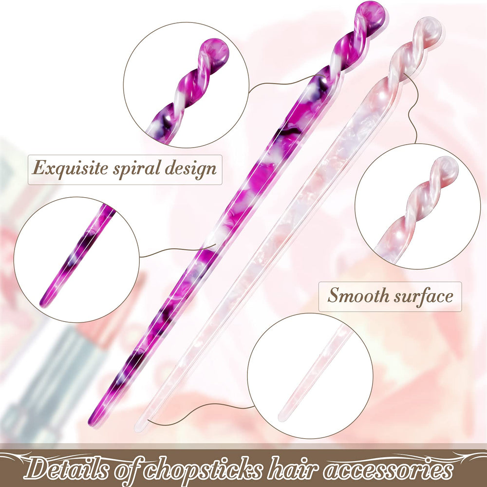 Luinabio elegant colors hair sticks elevate evening looks.
