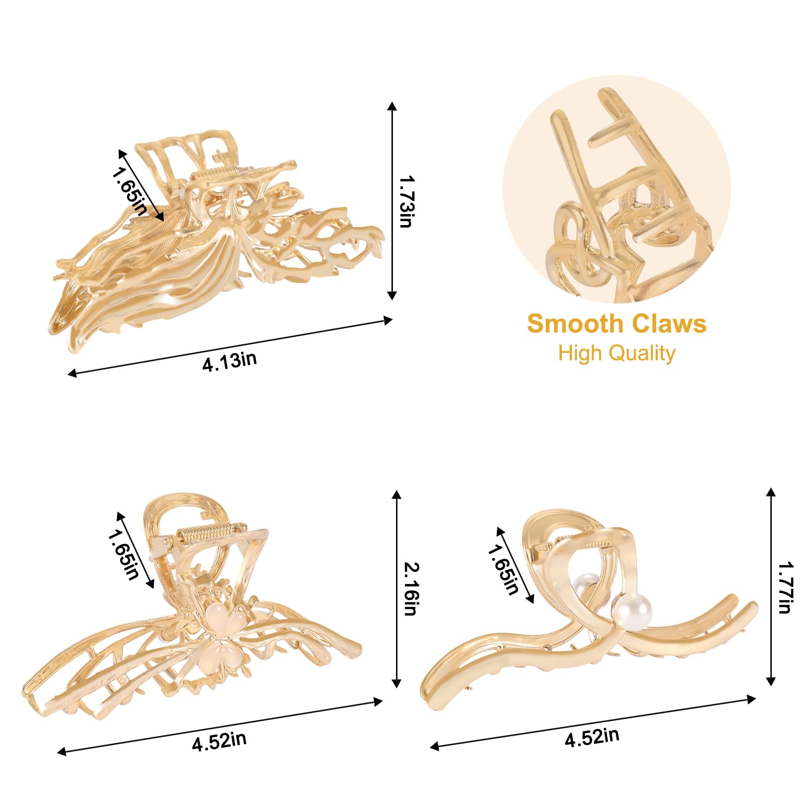 LUKACY strong-hold clip securing long hair during activity like yoga or workouts.