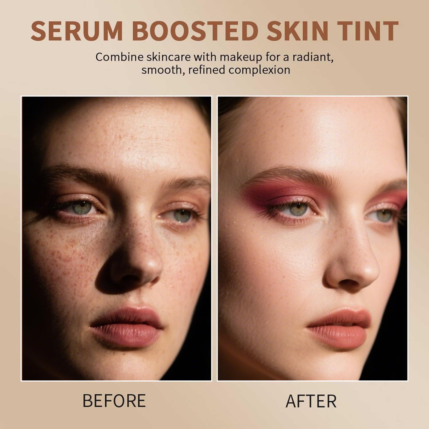 Lulesi Beauty Balm Serum contour-stick close-up demonstrates precise sculpting with glow.