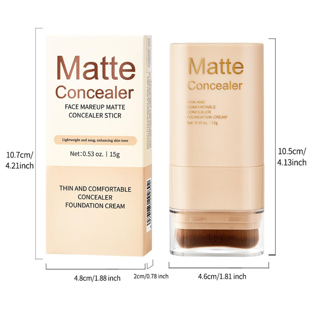 Lulesi Foundation Stick medium-to-full coverage image demonstrates buildable results