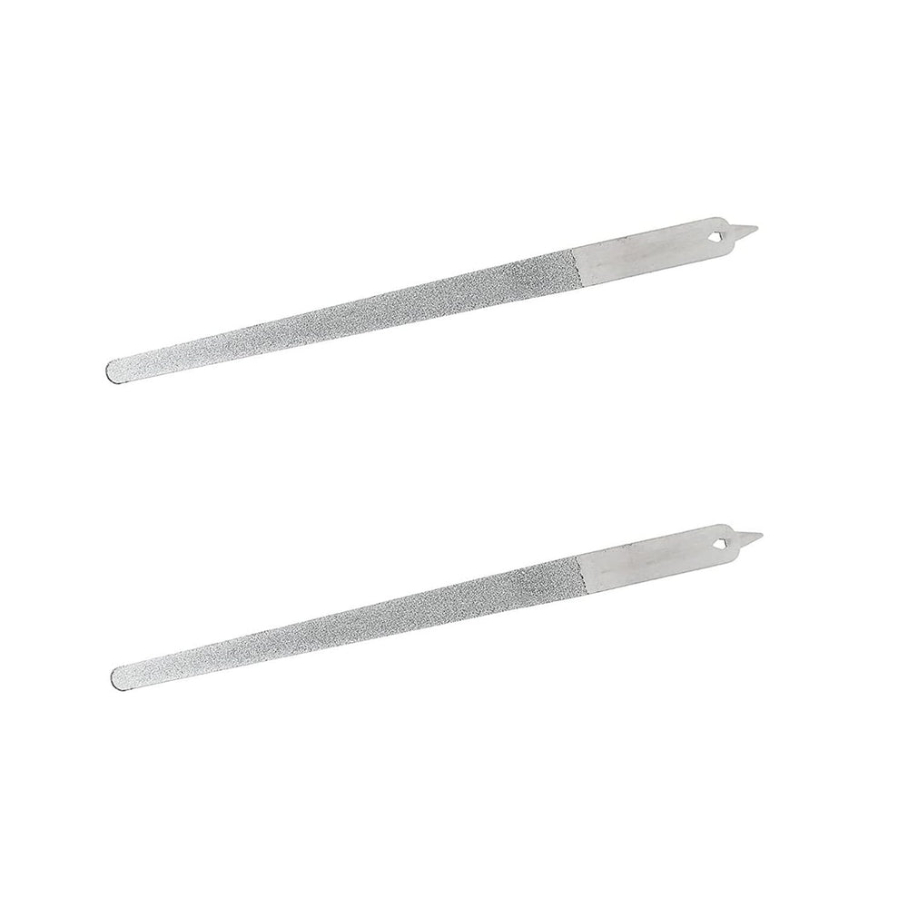 Lulong diamond dust nail file 9-inch close-up shows durable steel for natural-nail shaping