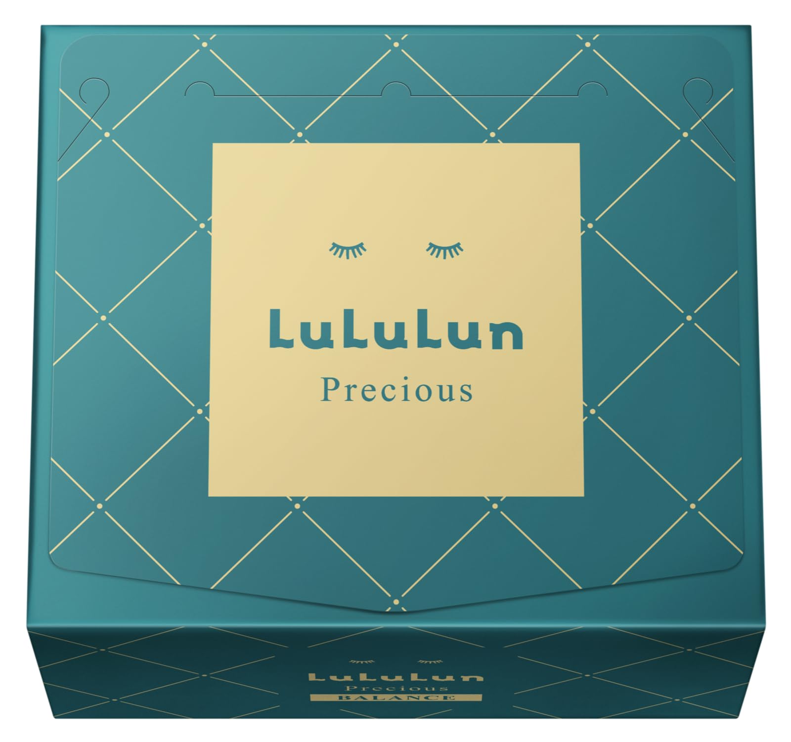 Lululun Precious Green face mask apply demonstrates hydration and daily anti-aging care.