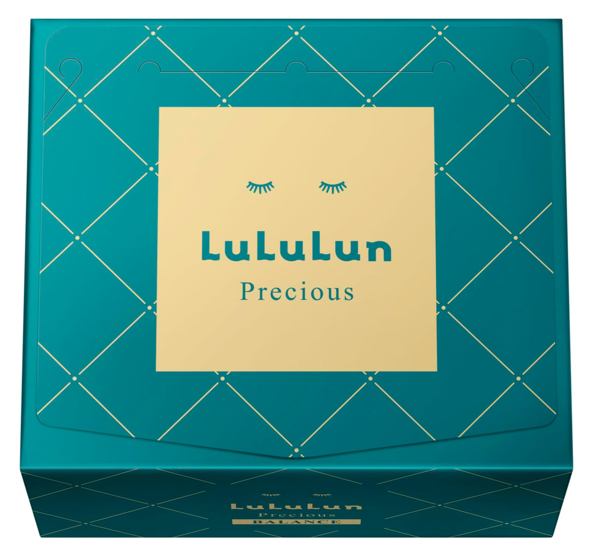 Lululun Precious Green face mask apply demonstrates hydration and daily anti-aging care.