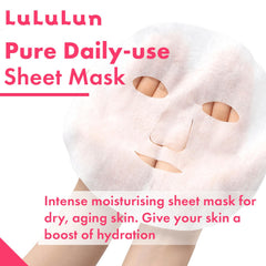 lululun Precious Red essence-drenched sheet reveals rich hydration for plump skin