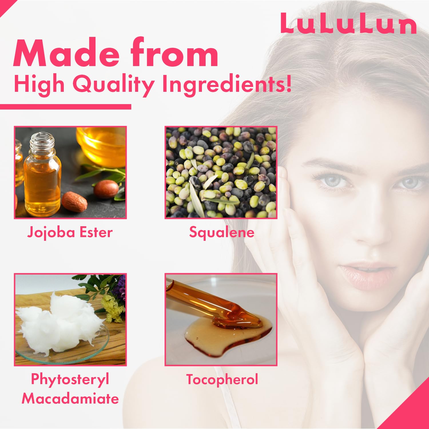 lululun Precious Red rice-essence drop highlights silky absorption