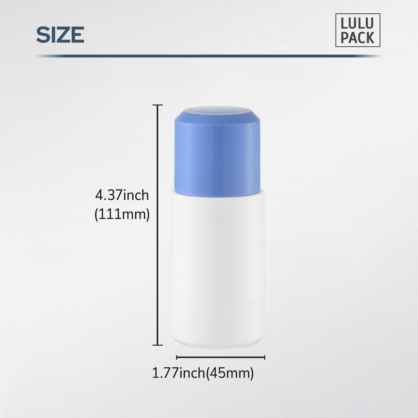 Lulupack roller-ball closeup — smooth roll for even liquid output.