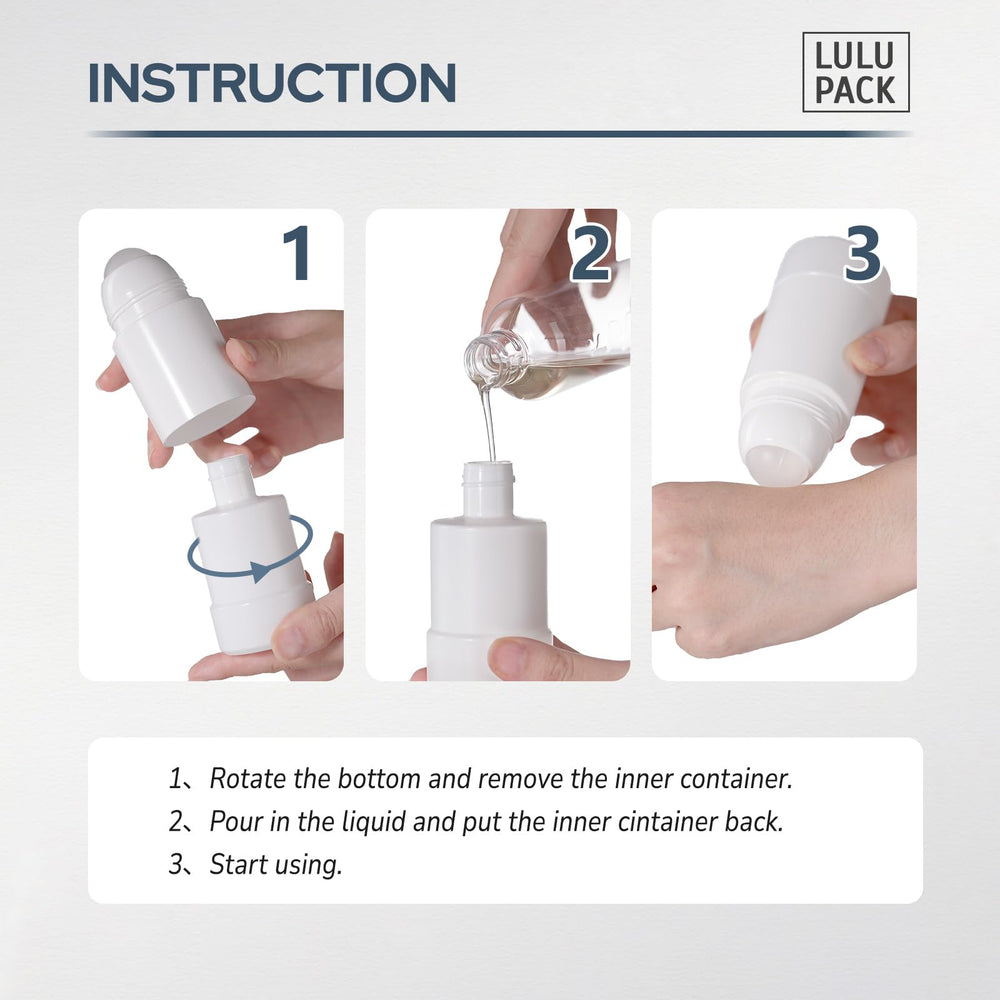 Lulupack roller bottle pp-material — durable, drop-resistant option.