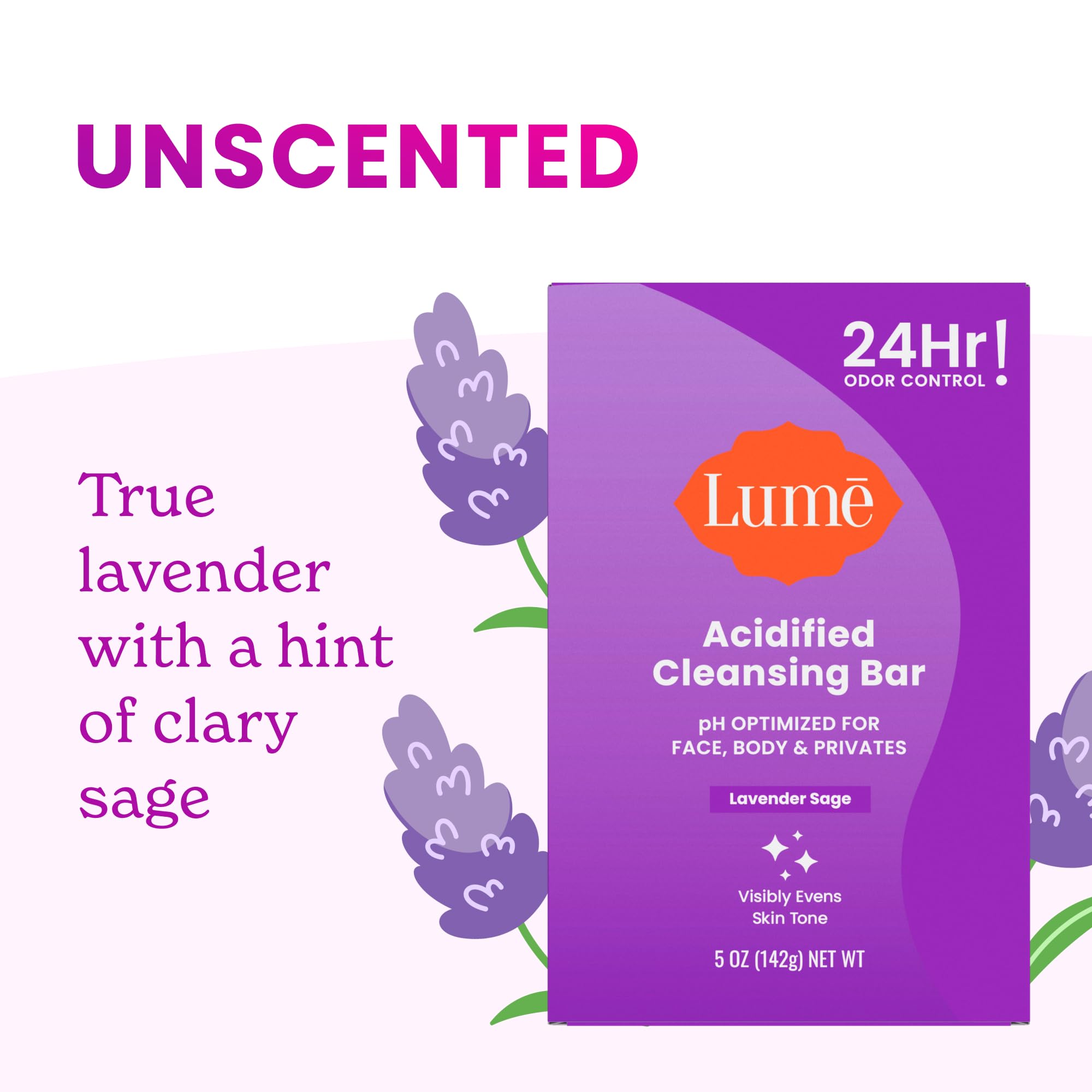 Lume Acidified Bar features SLS- and parabens-free formula.