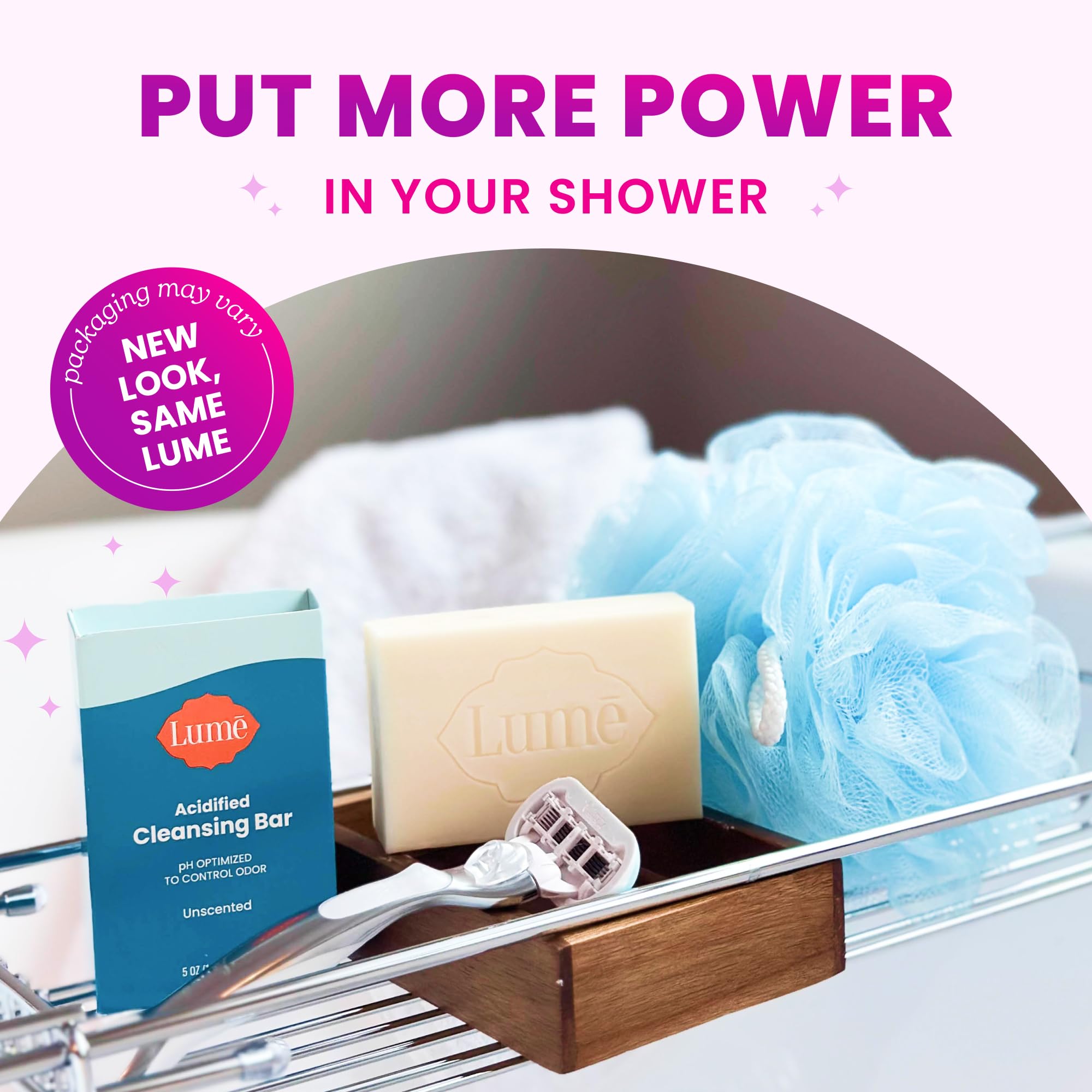 Lume Acidified Cleansing Bar Moisturizing Formula offers gentle hydration during cleansing