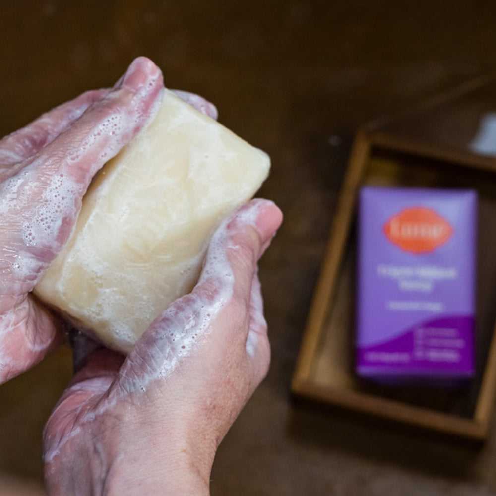 Shaving-friendly bar by Lume preps skin for a smooth shave