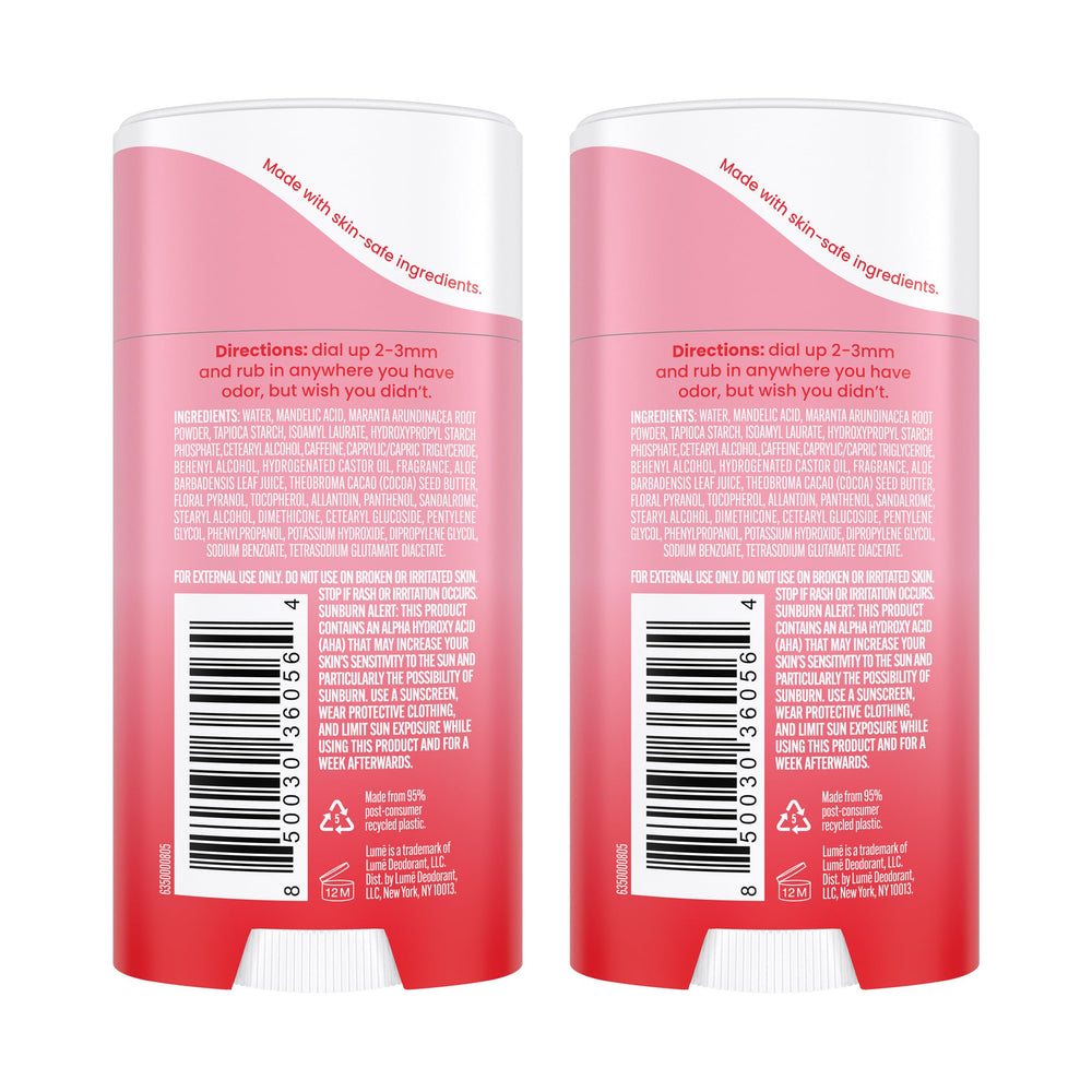 Lume Peony Rose close-up highlights soft floral scent with citrus bergamot.