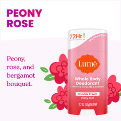 Lume Deodorant Cream Stick underarms application demonstrates aluminum-free odor protection.