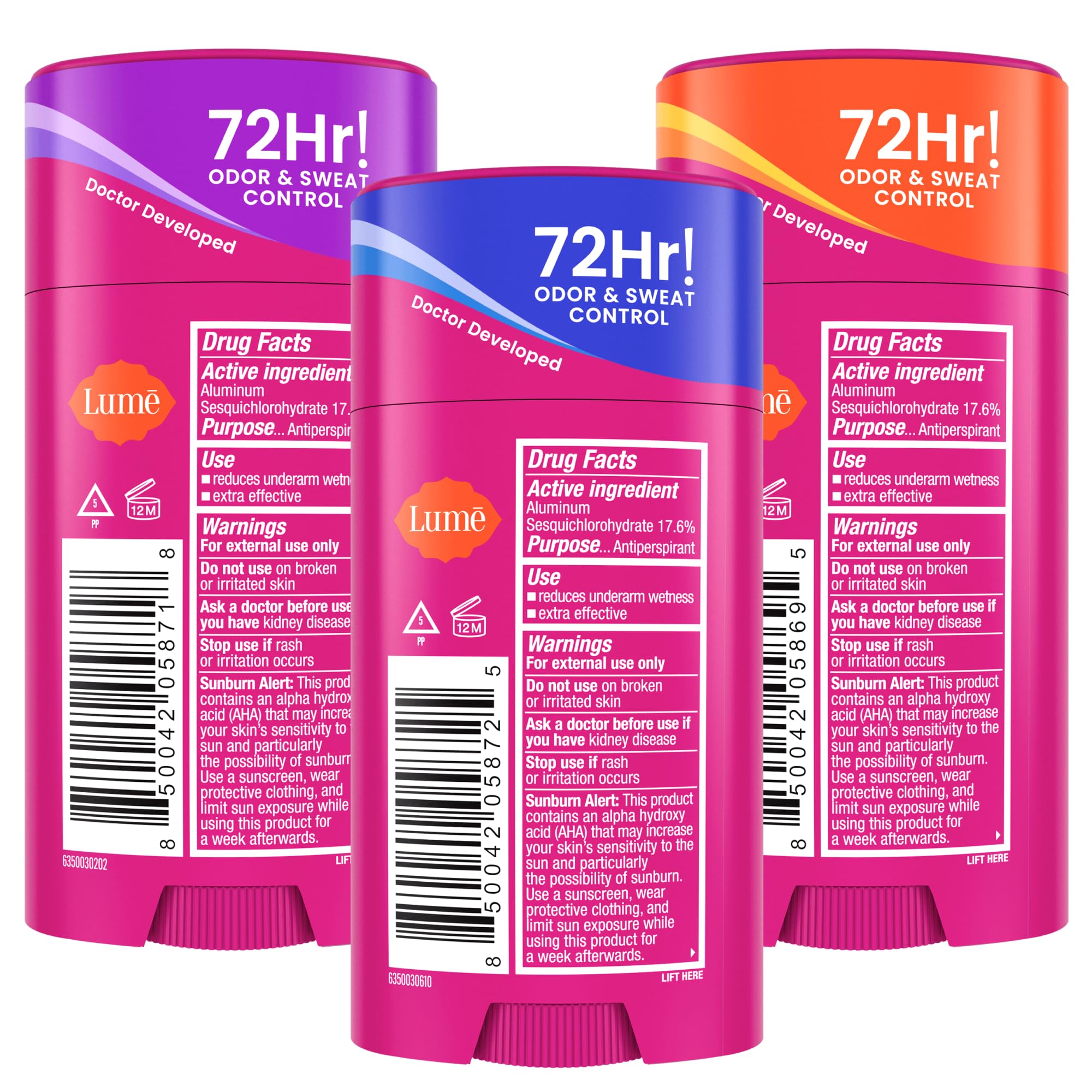 Lume Deodorant Plus Sweat Control skin-friendly option for daily wear