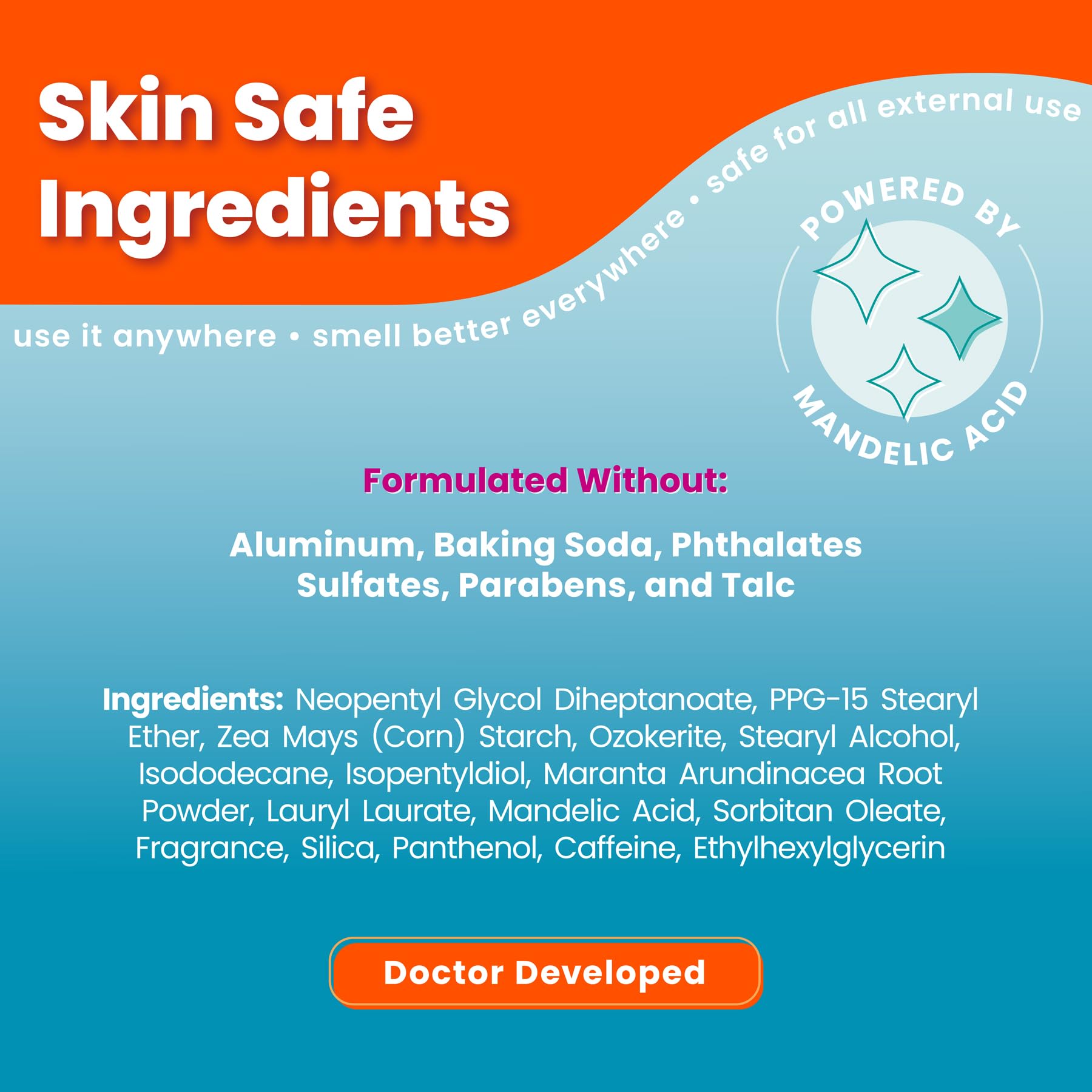 Lume deodorant stick application unscented—easy, smooth glide for sensitive skin.
