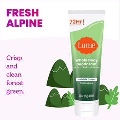 Lume invisible-cream application closeup showing smooth, skin-friendly formula.