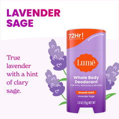 Lume Lavender Sage scent closeup highlighting calming fragrance.