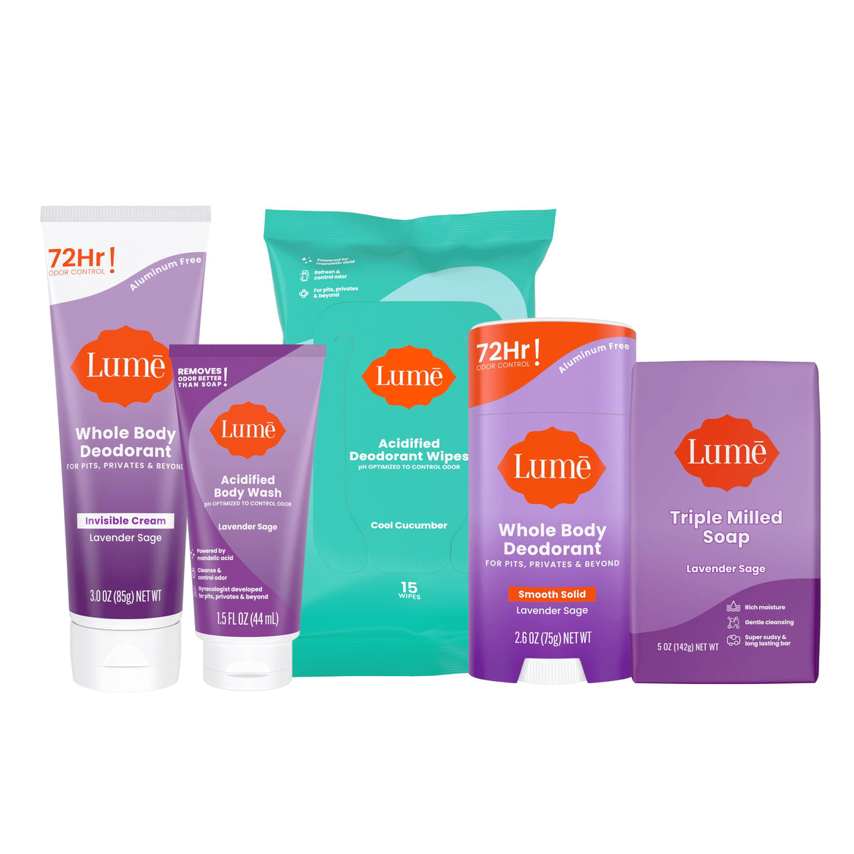 Lume Gift Set packaging displaying the full starter collection for easy gifting.