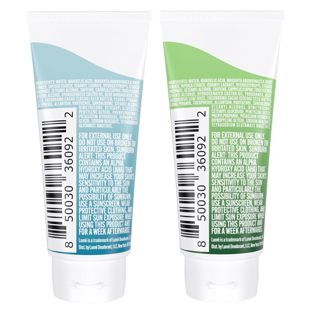 Lume skin-tone-evening visual indicating gentle results on intimate areas.
