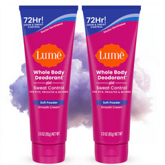 Lume Smooth Cream Tube close-up demonstrates silky texture for precise odor control.