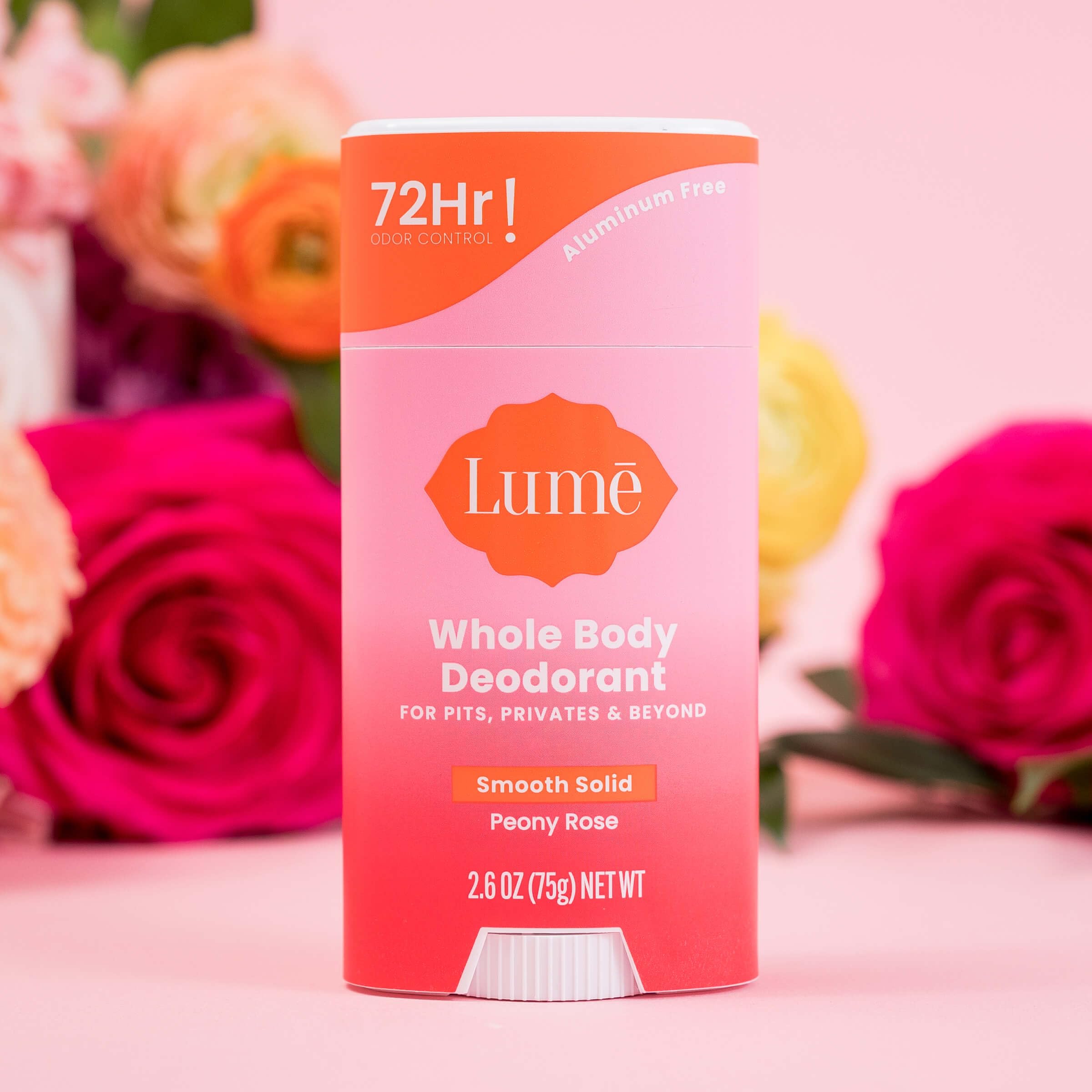 Lume smooth-glide application shown for sensitive areas and versatile use.