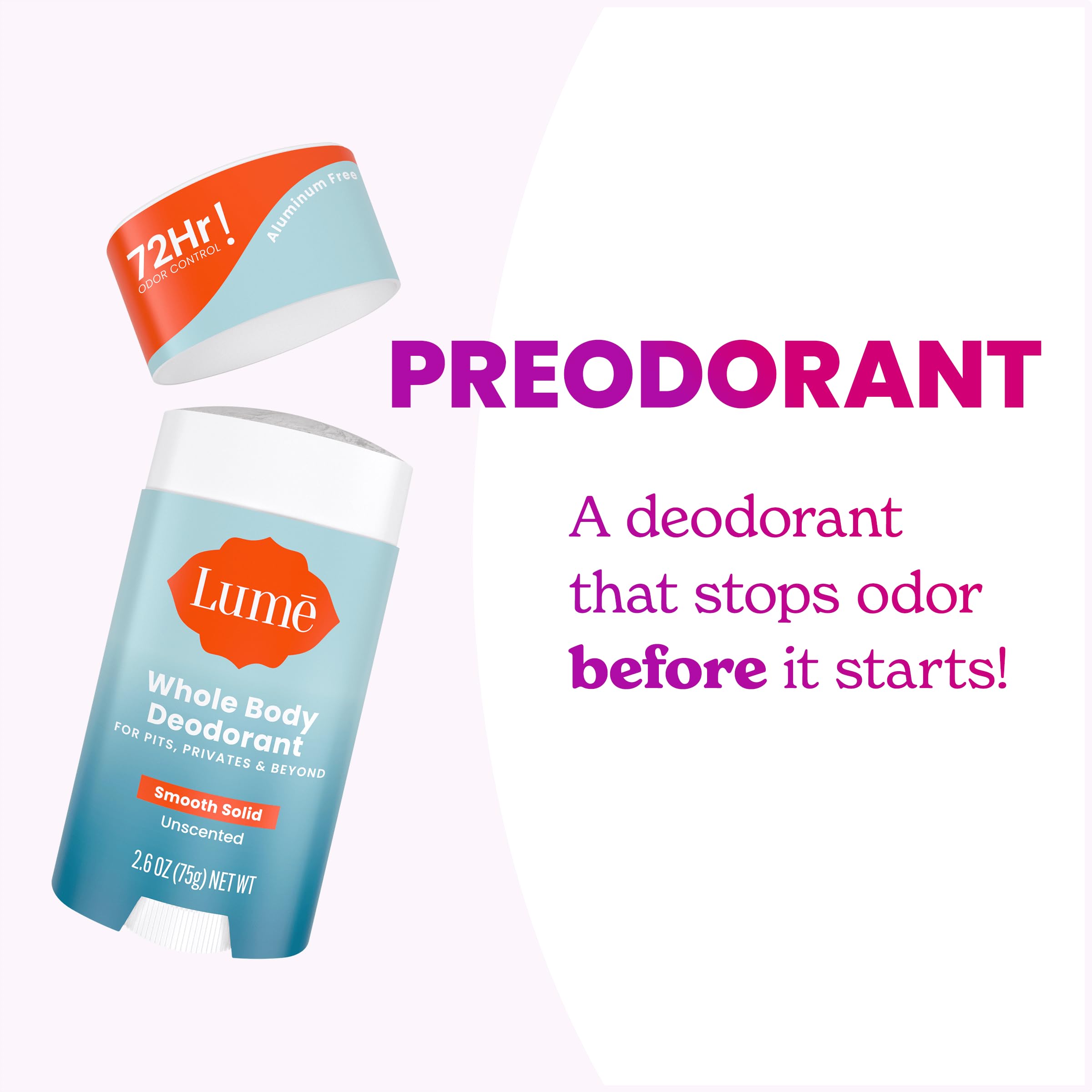 Lume smooth glide application—close-up shows even coverage.