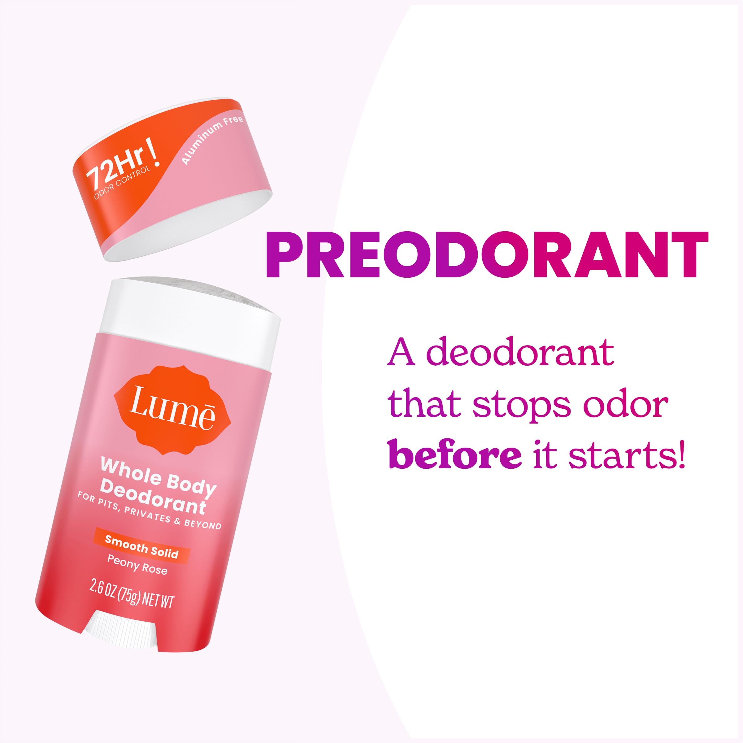 Lume Starter Pack packaging highlights Peony Rose scent and complete set.