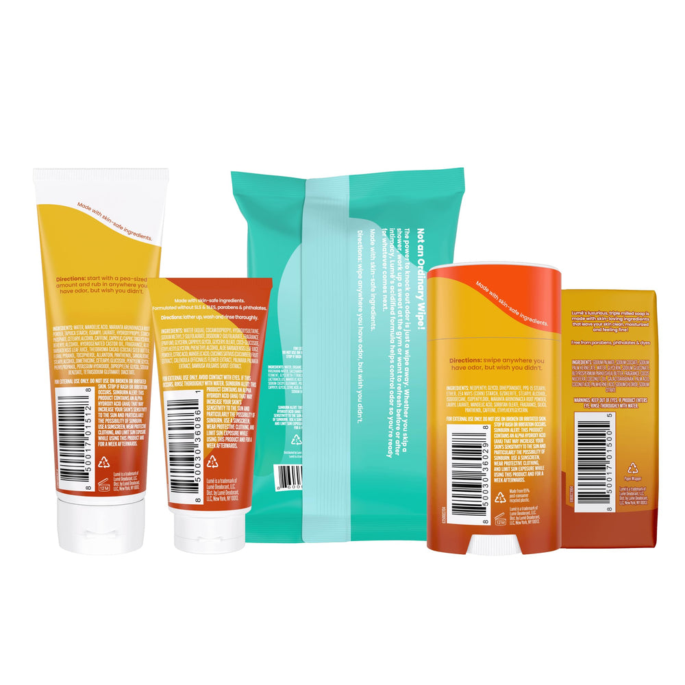 Lume toasted coconut invisible cream tube showing discreet odor control.