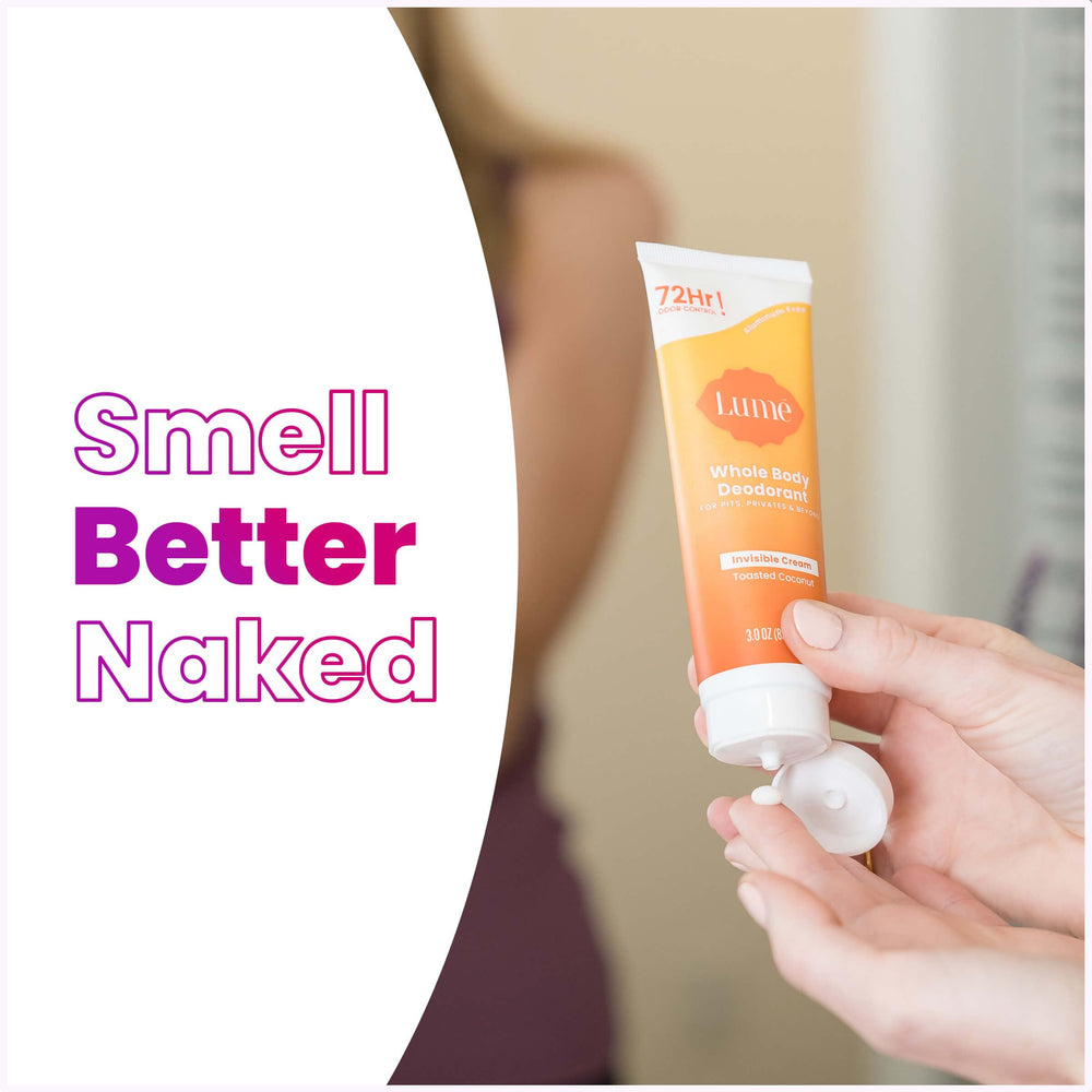 Lume underboob tummy-folds close-up visualizes coverage for odor-prone zones