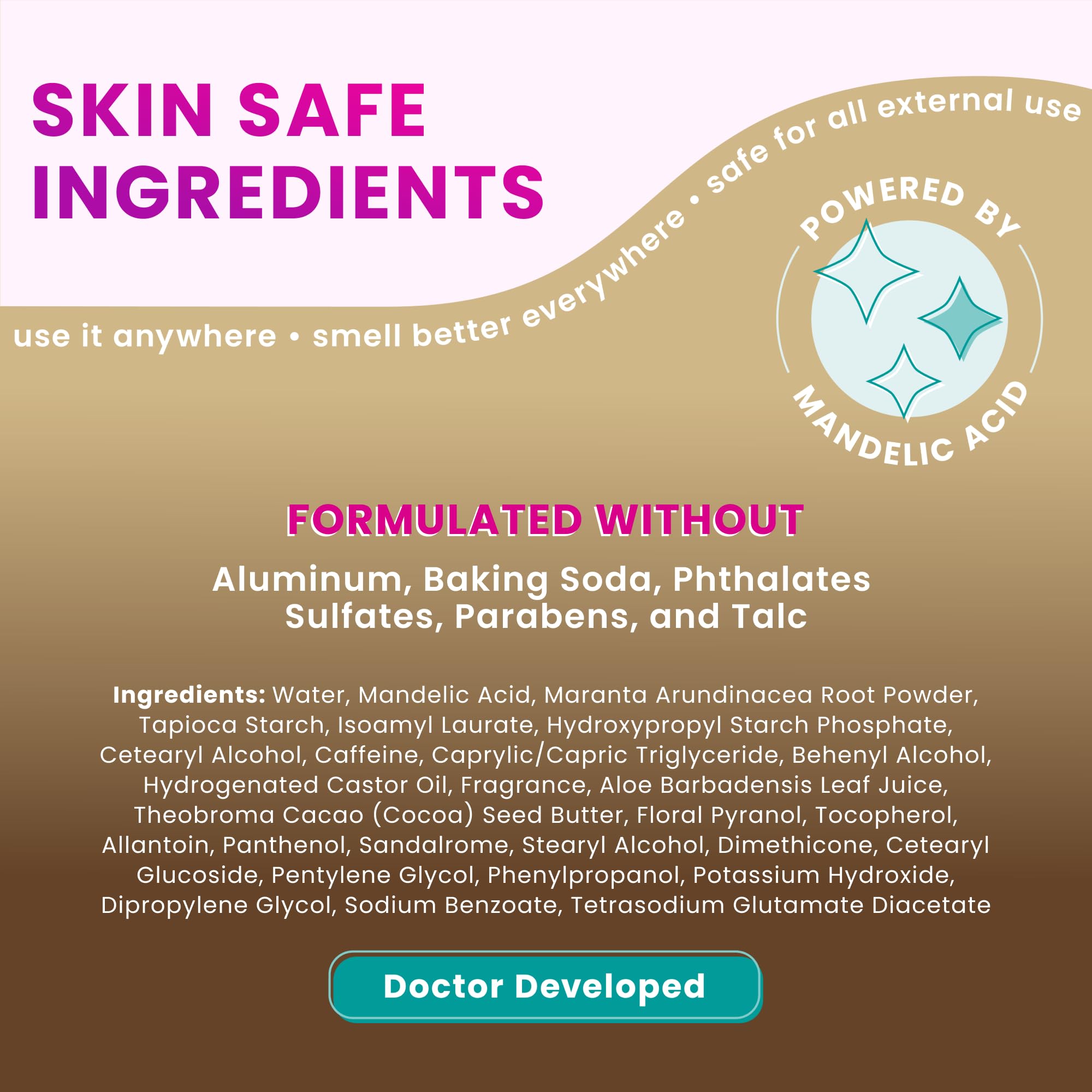 Lume Vanilla Bliss deodorant stick package view highlighting skin-friendly formula.