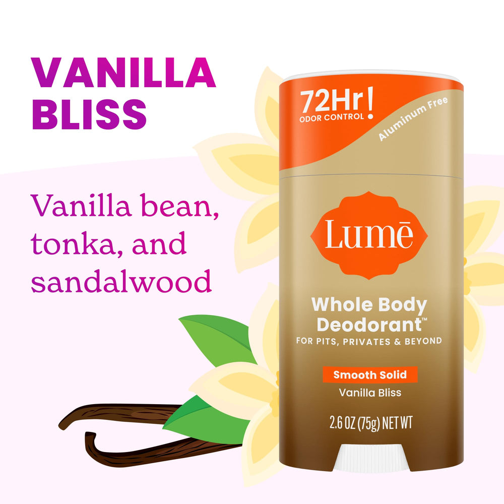 Lume Vanilla Bliss pack of three front view for value