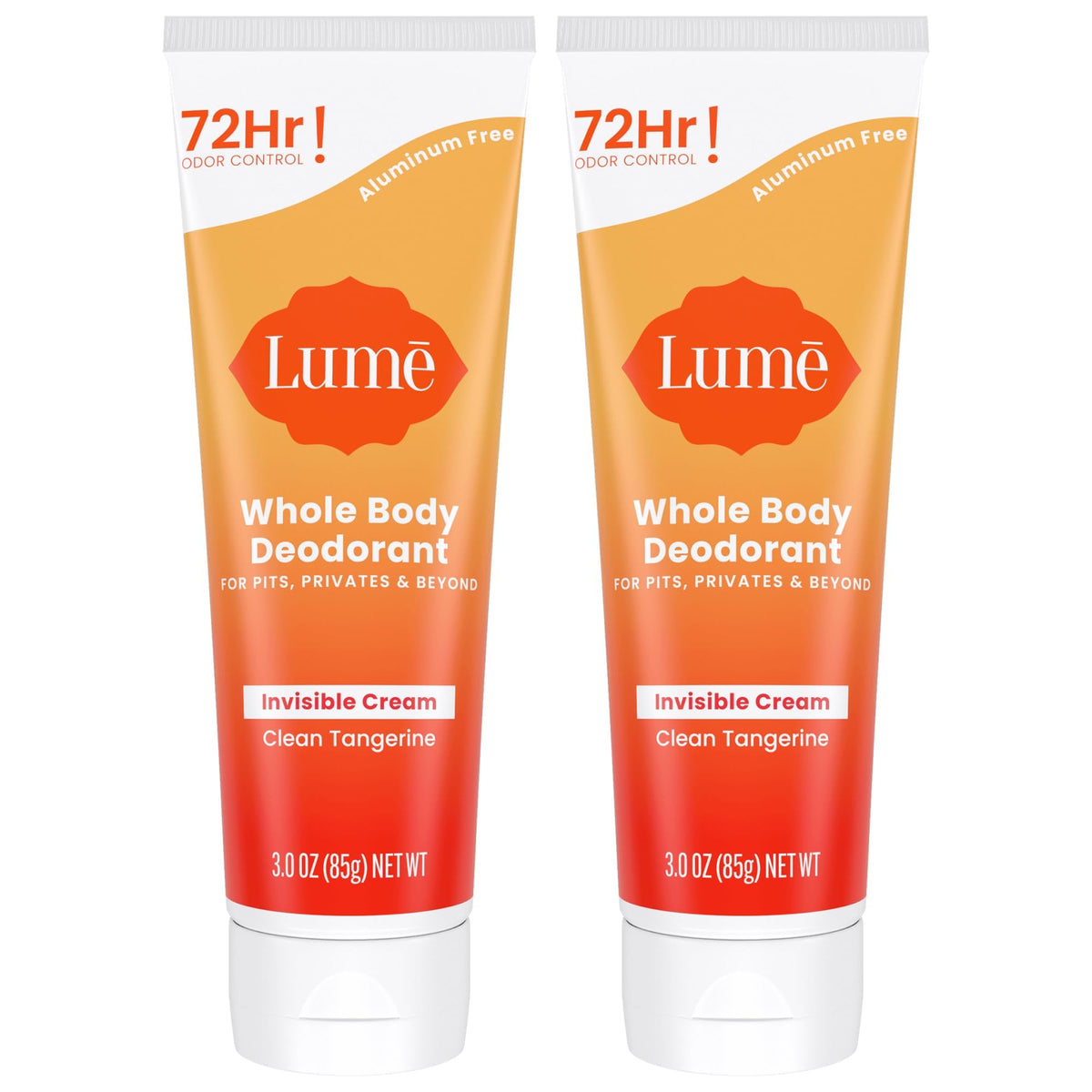 Lume Whole Body Deodorant invisible cream tube application for all-over odor control