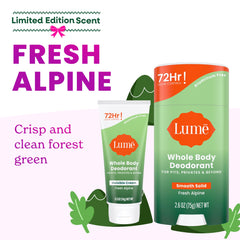 Lume solid-stick Fresh Alpine ready for all-over odor control