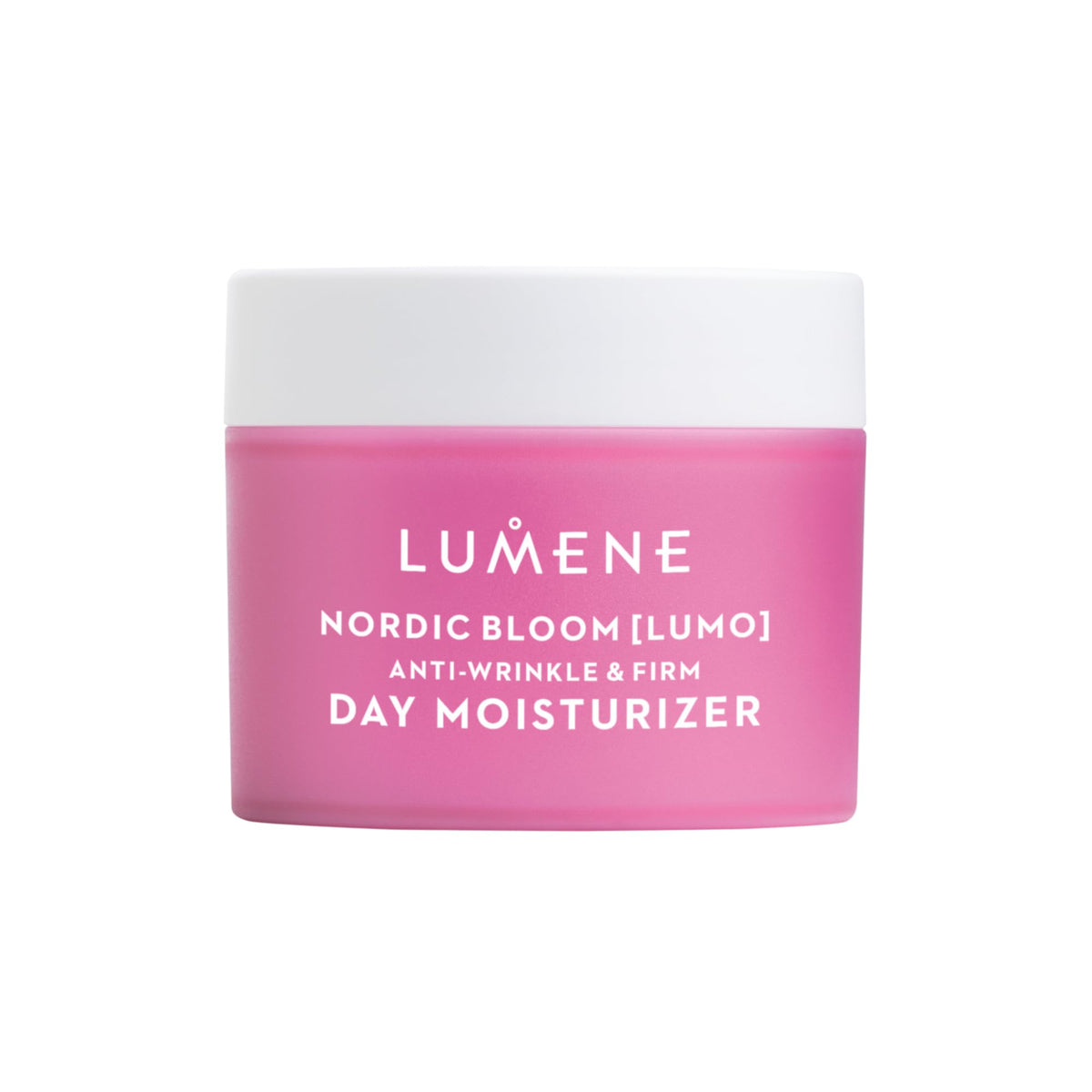 Lumene Nordic Bloom Lumo bottle front promotes daily hydration and radiant skin