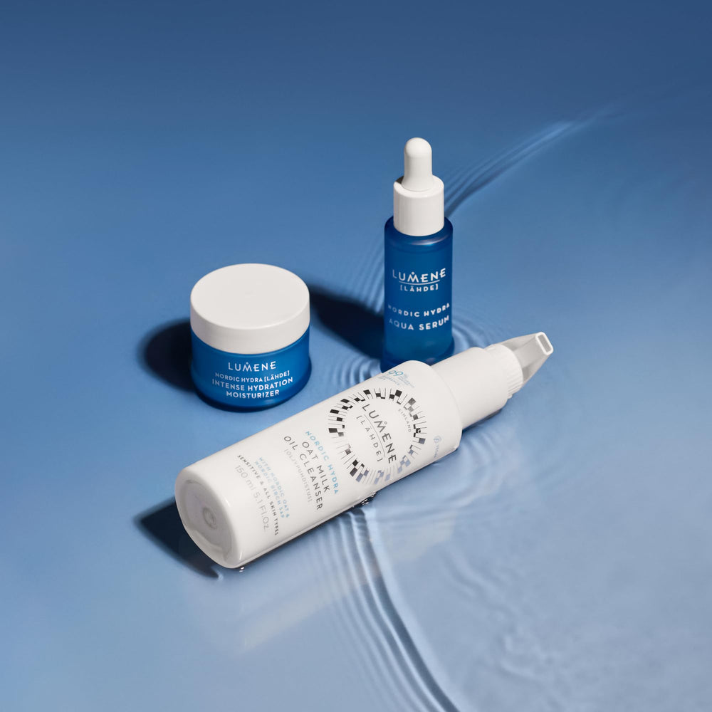 Lumene Nordic Hydra Lahde vegan ingredients label communicates clean, plant-based care