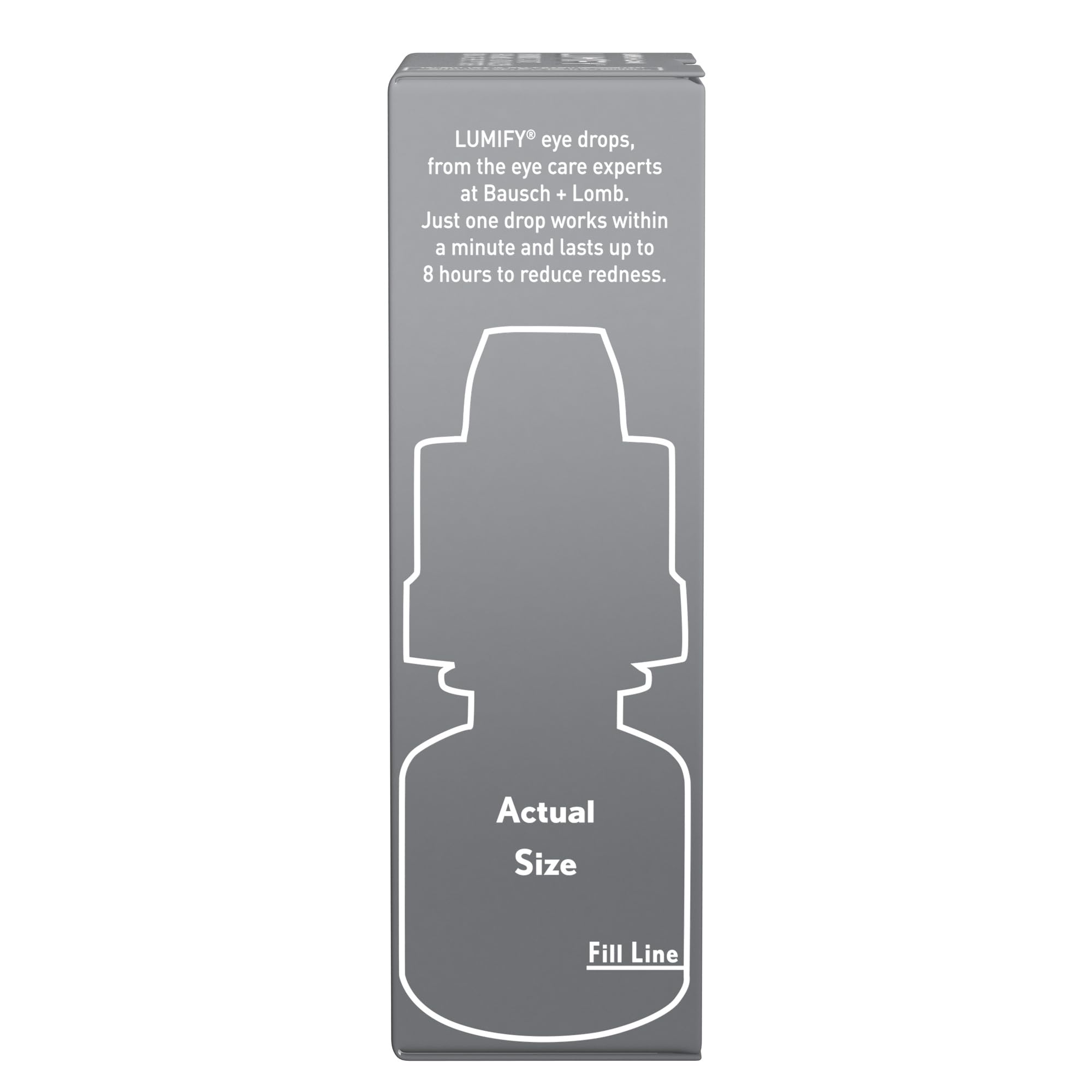 Lumify sterile brimonidine tartrate label indicates active ingredient.